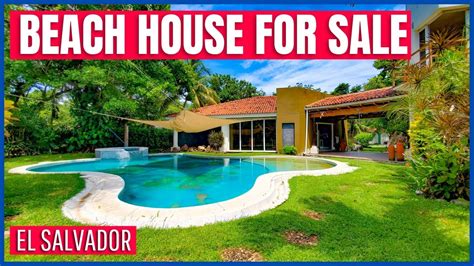 😲 Huge Beach House For Sale In Las Veraneras Sonsonate Houses For