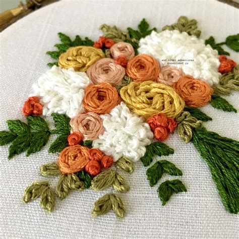 The Savannah Bouquet Summer Floral Hand Embroidery Pattern And