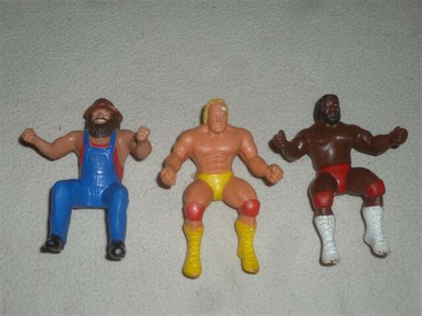 1985 Thumb Wrestlers Figure Lot Titan Sports Hulk Hogan Junkyard