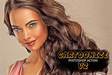 Cartoonize Photoshop Action V2 Graphic By Fokirashimul · Creative Fabrica