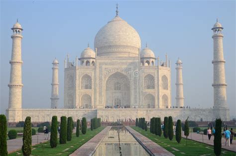 Original Taj Mahal Seven Wonders Concept India Stock Photo Image