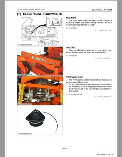 Kubota Zg124e Zg123s Zg127e Zg127s Mower Workshop Repair Manual