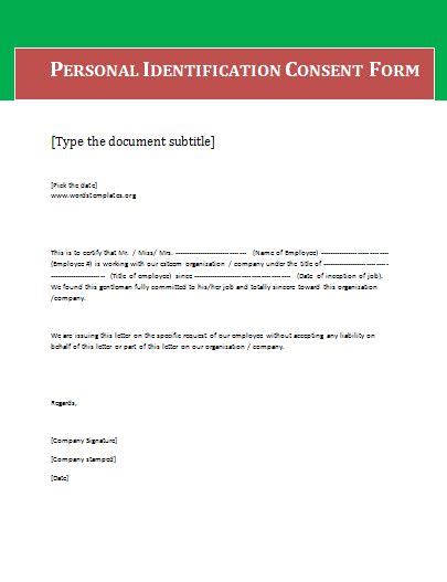Consent Form Blank Free Printable Editable Word And Pdf