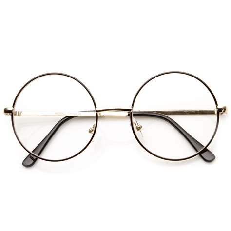 Vintage Lennon Inspired Clear Lens Round Frame Glasses 9222 From Zerouv