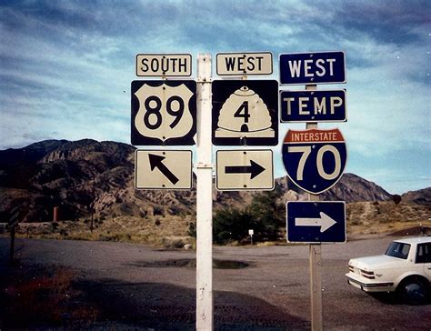 Utah U S Highway 89 State Highway 4 And Interstate 70