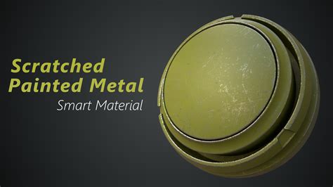Artstation Scratched Painted Metal Smart Material Game Assets
