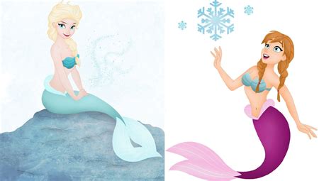 Mermaid Queen Elsa And Princess Anna Angel Princess Sailor Princess Princess Anna Mermaid