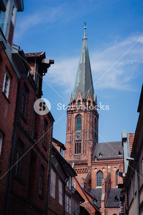 Traditional Facades And Roofs Gothic Cathedral Church In The Historic