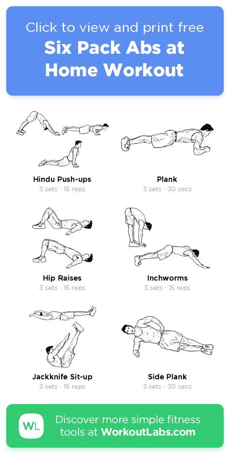 Six Pack Abs Workout At Home For Beginners For Push Your Abs Fitness