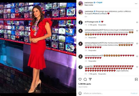 Paola Rojas Luce Distinguido Vestido Rojo Y Deleita A Toda Televisa