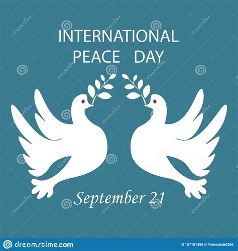 International Day Of Peace 21 September World Peace Day Greeting Card
