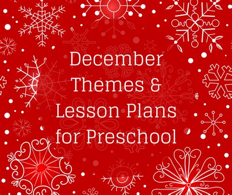 December Preschool Themes A Collection Of Articles About Christmas