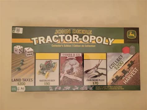 John Deere Tractor Opoly Monopoly Collectors Edition Masterpieces Co