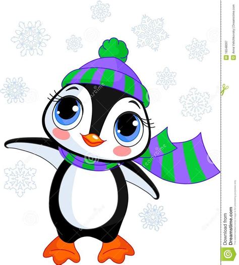 Winter Penguin Clipart Free Large Images Penguin Clipart Cute