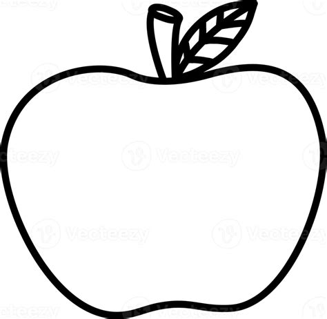 Apple Outline Hand Drawn 20695812 Png