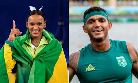 rebeca andrade e isaquias queiroz conquistam prêmio brasil olímpico brasília agora