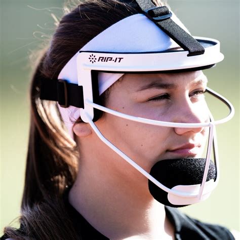 Rip It Softball Fielding Face Mask White