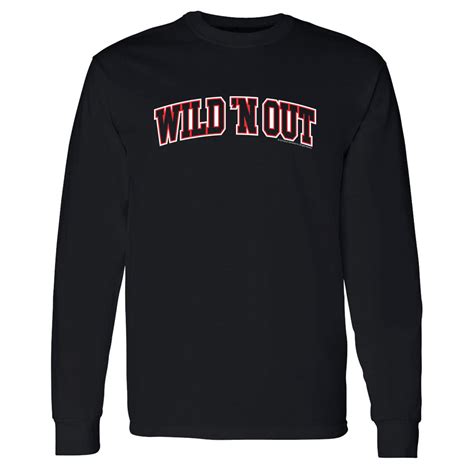 Wild N Out Arched Logo Adult Long Sleeve T Shirt Paramount Shop