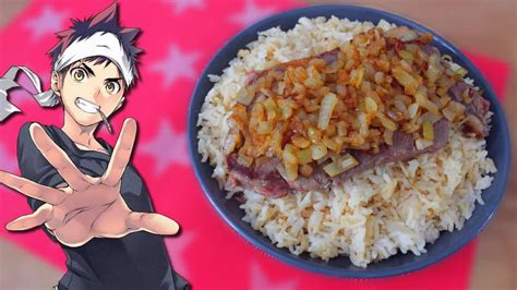 Recette De Geek Le Steak Chaliapin De S Ma Dans Food Wars Chef Jean Nours