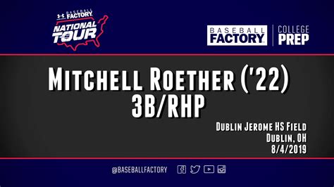 Mitchell Roether Under Armour Baseball Factory Showcase Video Youtube