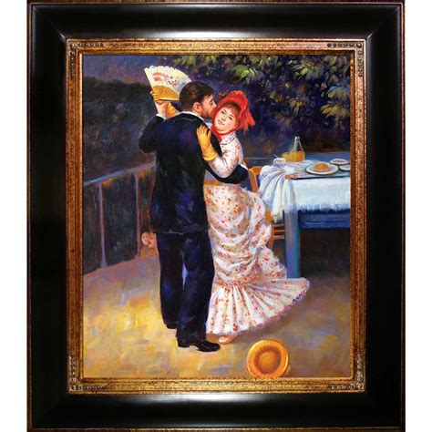 Pierre Auguste Renoir Dance In The Country Hand Painted Framed Oil