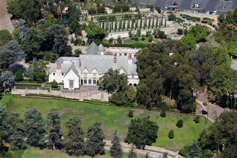 Greystone Mansion Along Loma Vista Drive In Beverly Hills Can Be Seen