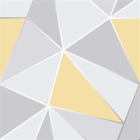 Fine Decor Apex Geometric Wallpaper Metallic Rose Gold Silver Grey