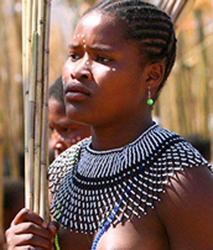 Zulu Woman At Royal Reed Dance Festival In Swaziland Zulu Women