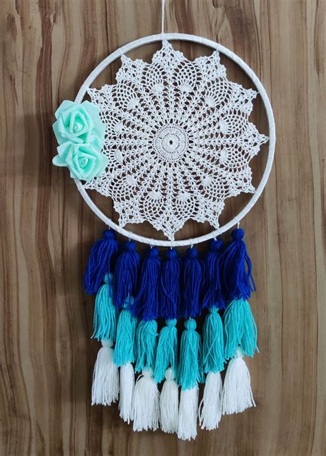 Get White Crochet Dreamcatcher With Wool Tassels At ₹ 1375 Lbb Shop