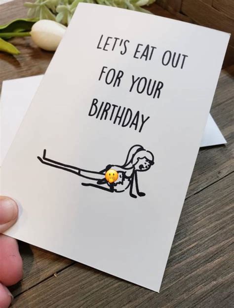 Lets Eat Out For Your Birthday Card Cunnilingus Pussy Etsy