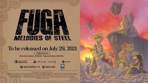 Fuga Melodies Of Steel Launches For Switch On July 29 New Trailer