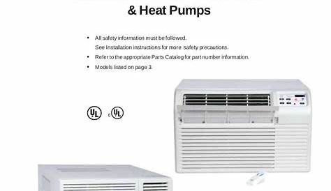 amana wall air conditioner manual