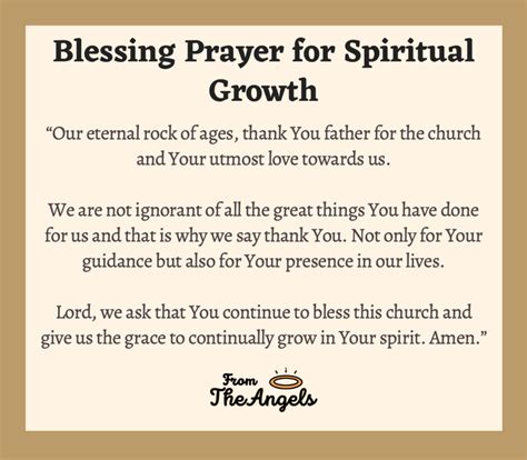 7 Prayers For Growth In The Church Spiritual Development