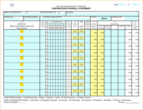 Payroll Spreadsheet Template Canada Pertaining To Free Excel Payroll