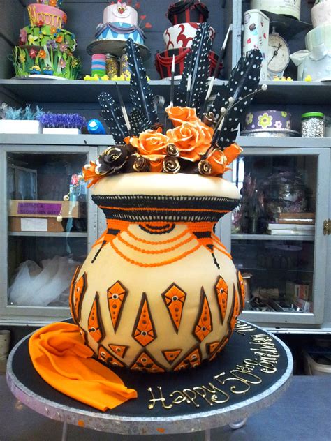 3d Traditional African Pot Shaped Wicked Chocolate Cake Co