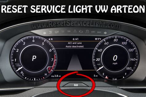 Reset Vw Arteon Oil Change Service Indicator Reset Service Light