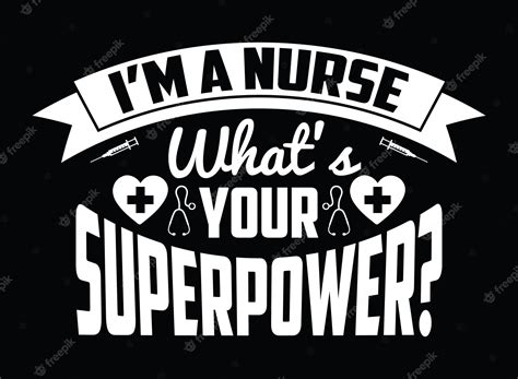 soy enfermera ¿cuál es tu superpoder enfermera diciendo y citando diseño vector premium