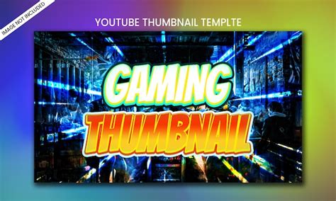 Premium Psd Professional Gaming Youtube Thumbnail Template