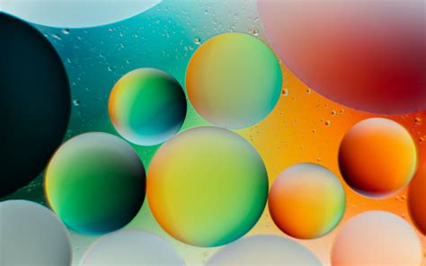 Download Wallpaper 3840x2400 Circles Bubbles Gradient Round 4k Ultra