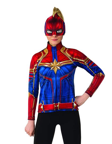 Rubies Costume Co Womens Captain Marvel Hero Top And