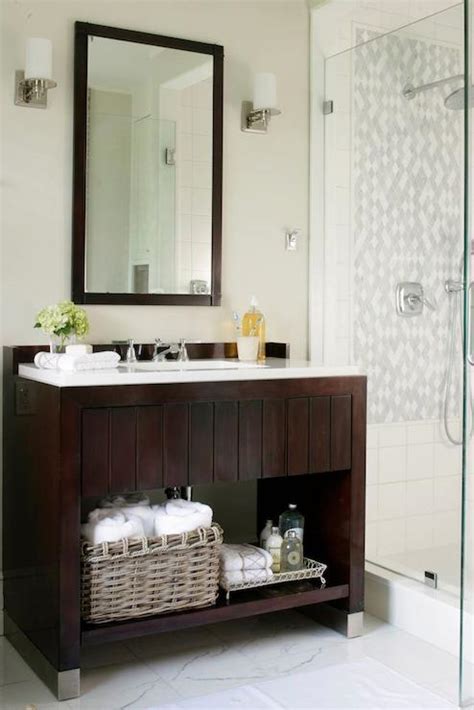 Modern Brown Washstand Contemporary Bathroom Kate Singer Home