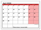 Kalender April 2024 - 502MS - Michel Zbinden LU