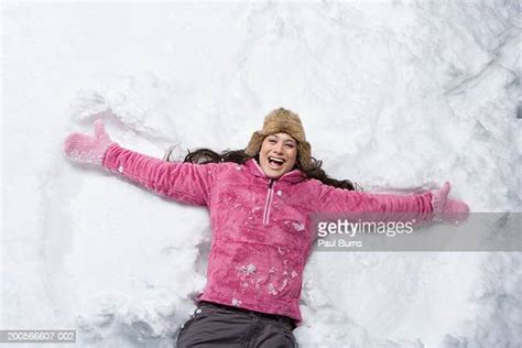 Making Snow Angels Photos And Premium High Res Pictures Getty Images