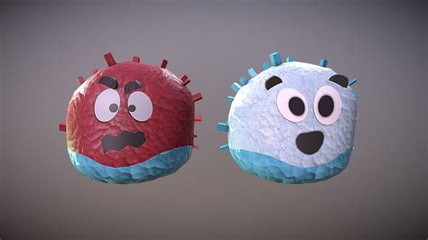 White Blood Cells Download Free 3d Model By Celena Ransil