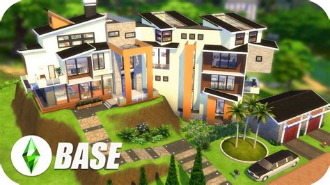 IncreÍble MansiÓn Moderna Juego Base 😱🏡🔨 Los Sims 4 Speed Build Youtube