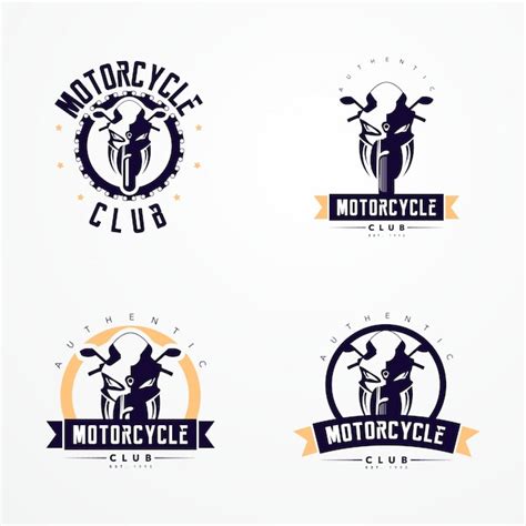 Motorcycle Badge Logos Collection Gratis Vector