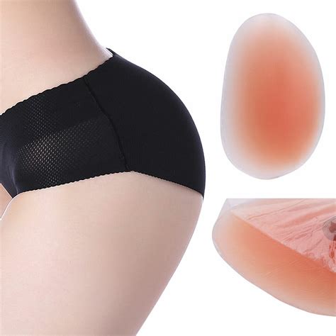 Silicone Buttocks Pads Padded Pants Bum Butt Hip Fake Enhancer Removable Insert Ebay