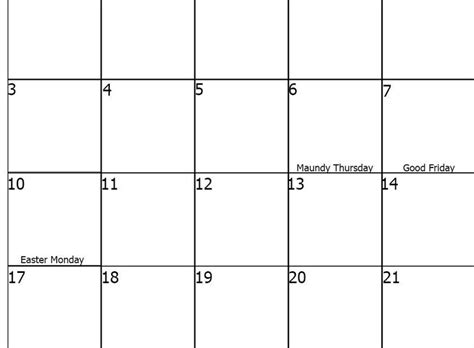 April 2023 Digital Calendar Printable Horizontal Uk Calendar Etsy