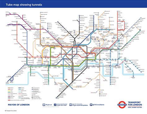 Clondoner92 Tfl Unveils Tube Map With Tunnels