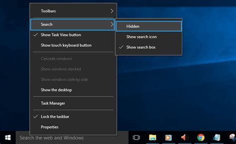 How To Remove The Search Bar And Cortana From Windows 10 Taskbar Vrogue